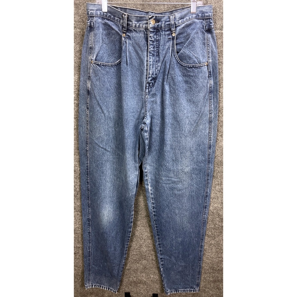 Brittania Womens 16 Tall High Rise Tapered Leg‎ Vintage Denim Jeans